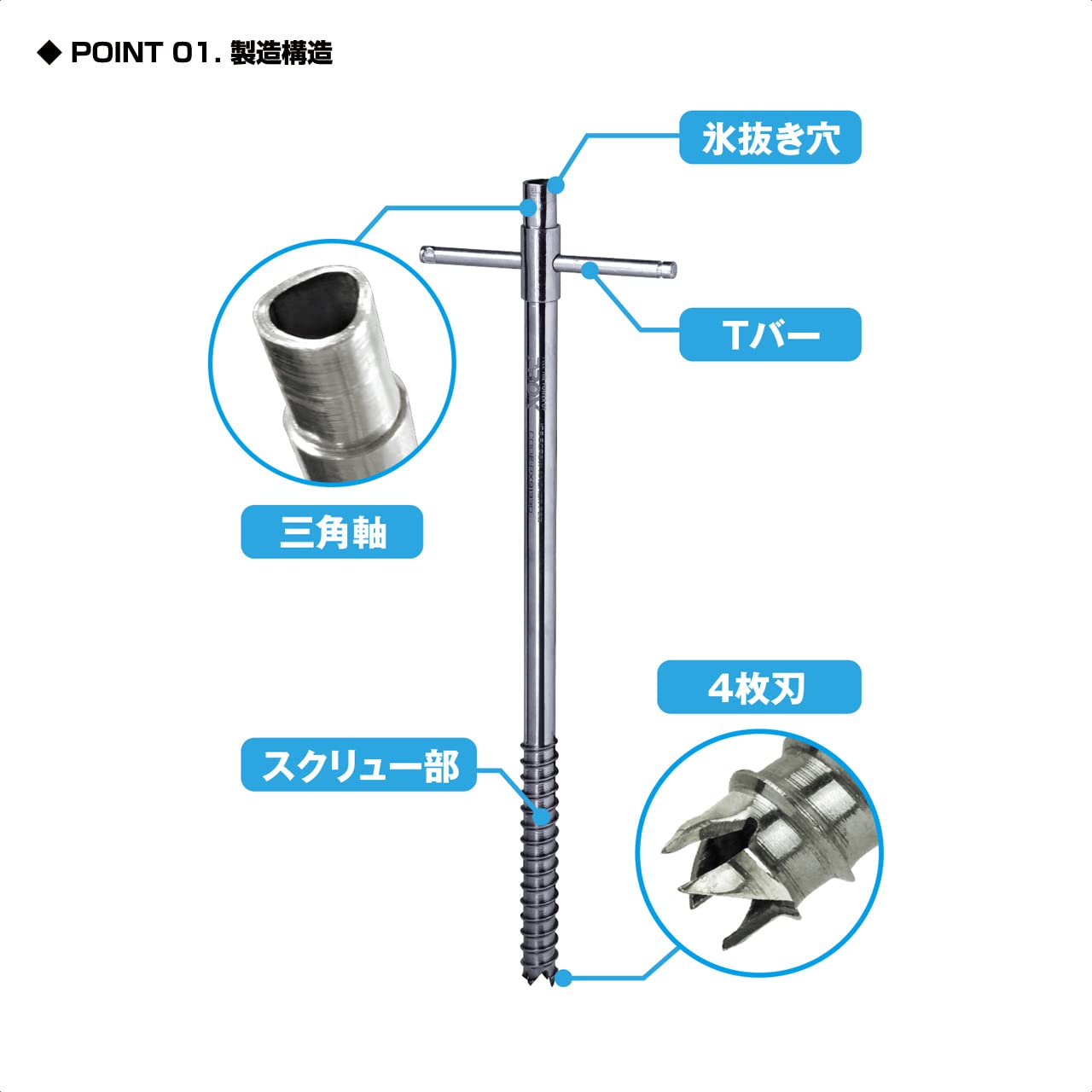 Amazon | プロックス アイススクリューアンカーペグ30cm PX91330